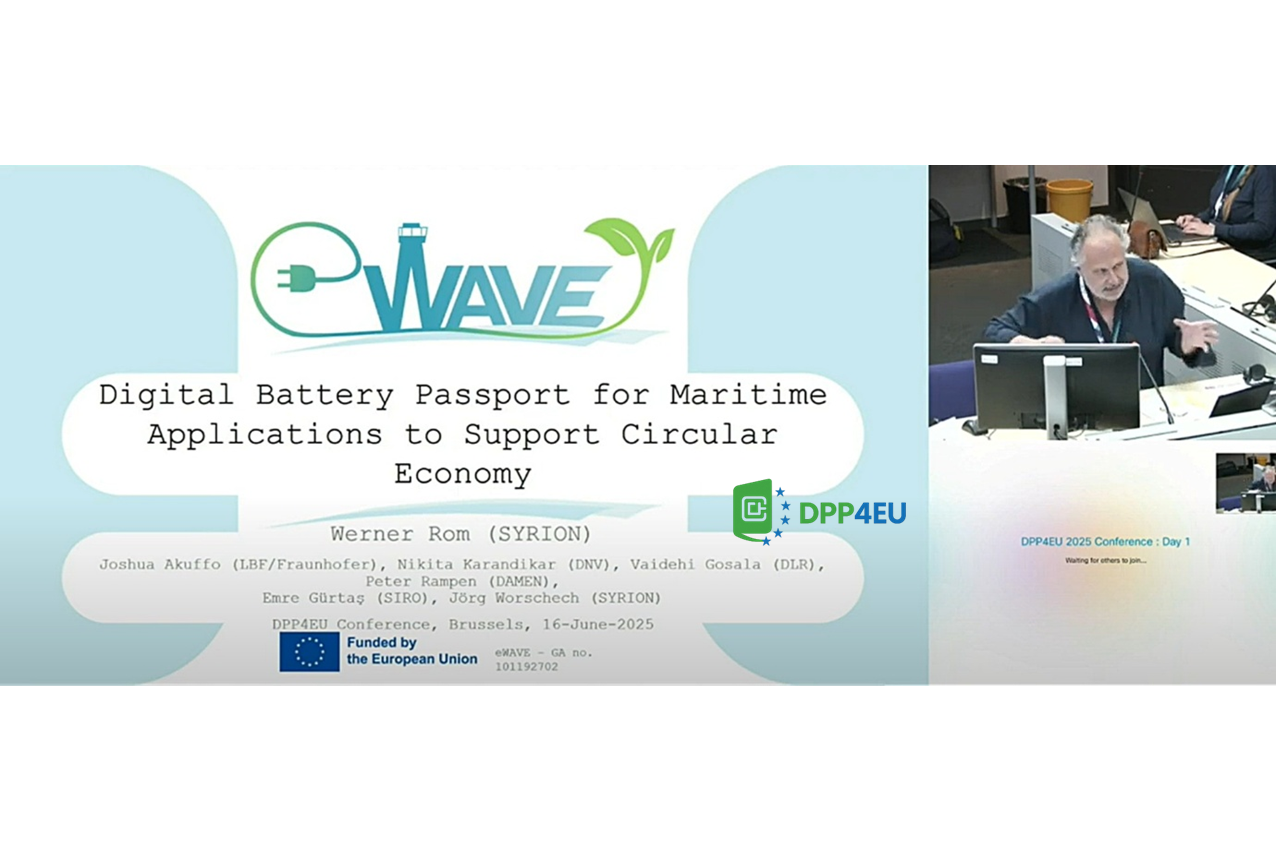 🚀 eWAVE On “Maritime Digital Battery Passport” at the DPP4EU Conference